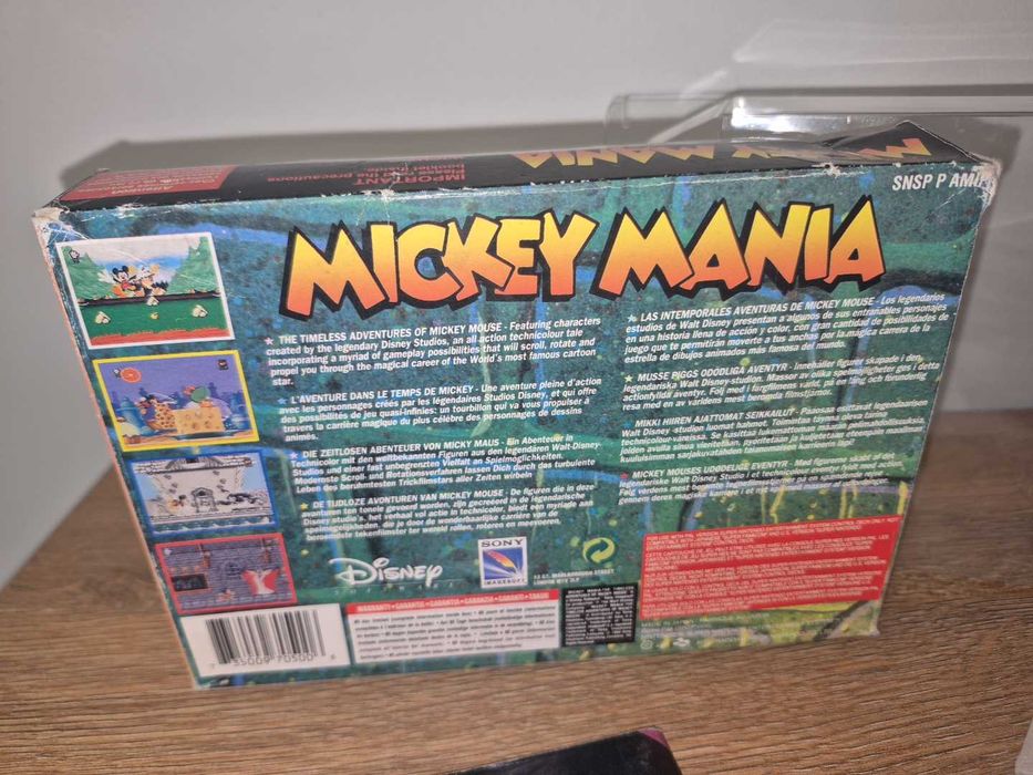 Gra Mickey Mania - NINTENDO SNES - DB stan CIB Komplet