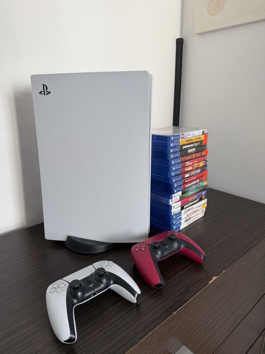 PlayStation 5 PS5 :2 pady i 17 gier