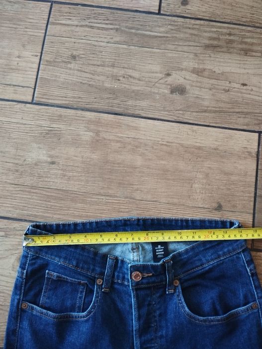 Granatowe jeansy 30 h&m