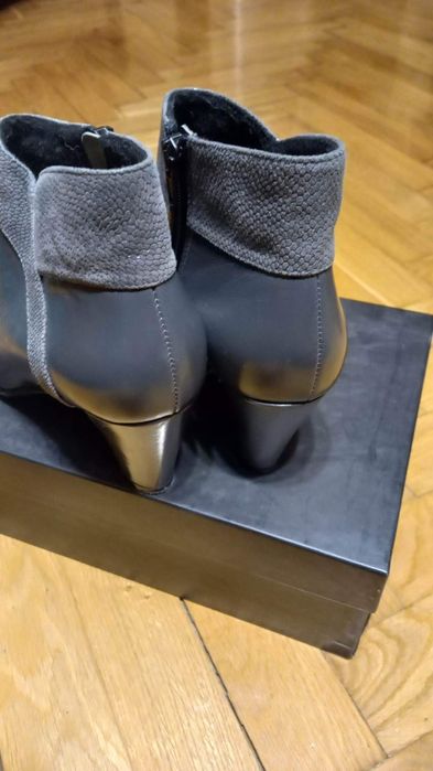 Botki skórzane skóra naturalna firmy Krystad rozmiar 38