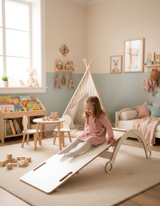 Bujak Drewniany Light & Zjeżdżalnia BabyCraft