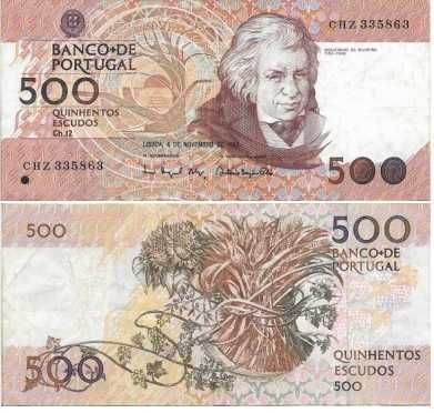 Portugal - - - 500$00 - Mouzinho da Silveira - - - - - Notas