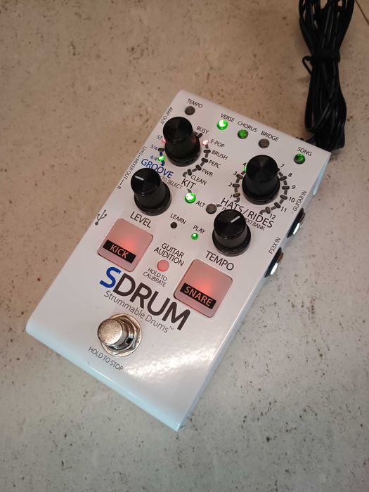 Digitech SDRUM – Strummable Drums – stan jak nowy, komplet!