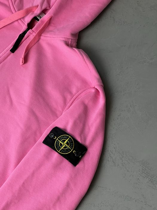 БЕЗ ПЕРЕДОПЛАТИ: Зіп худі Stone Island рожевий