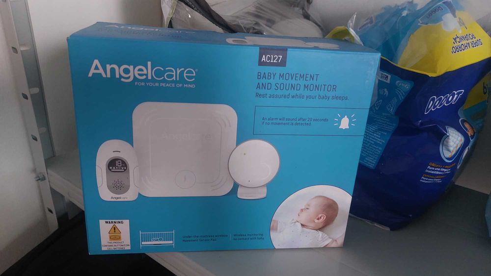 Bebé monitor movimento com intercomunicador com áudio angelcare ac127