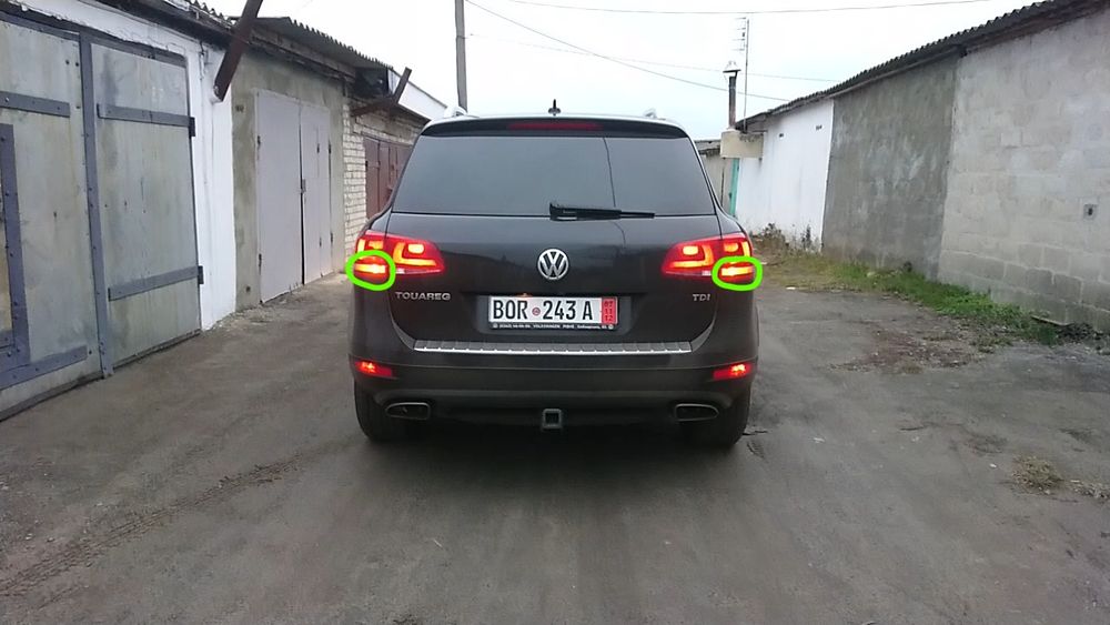 Переделаю задние фонари с USA в EU. Audi VW Passat CC, Tiguan, Touareg