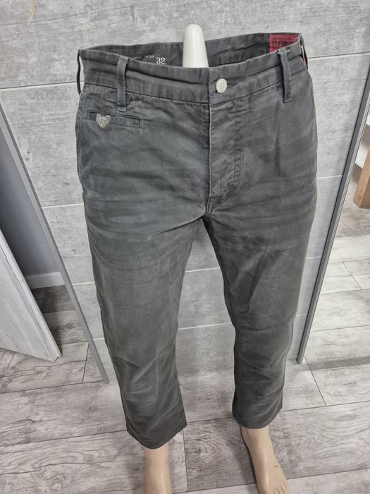 Męskie spodnie chinosy Replay khaki chino W32