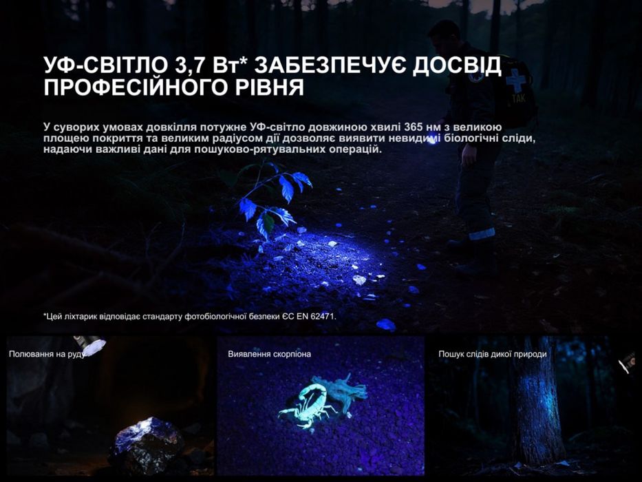 Ручний пошуковий ліхтар Fenix LR35R PRO з акумулятором