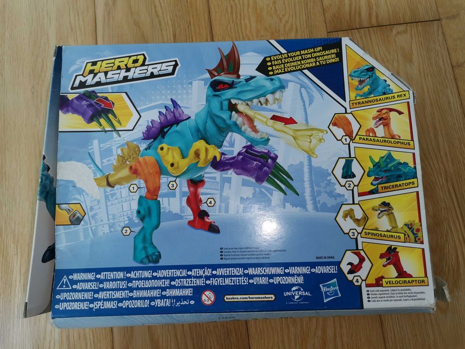 Dinossauro Hero Mashers (Tiranossauro Rex) 24 peças Jurassic world