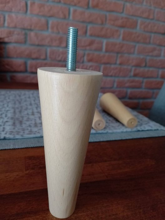 Drewniane nogi do mebli 8 sztuk