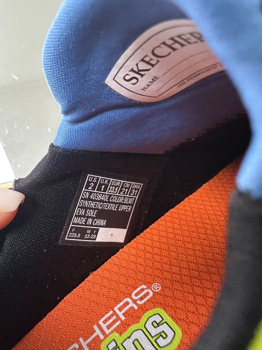 Детские легкие кроссовки слипоны на резинках Skechers 27/30/32/33р