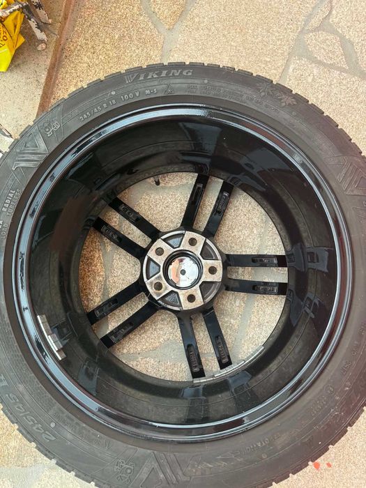 Conjunto de 4 Jantes Aversus 18” com Pneus Viking 245/45 R18 Semi-Usados