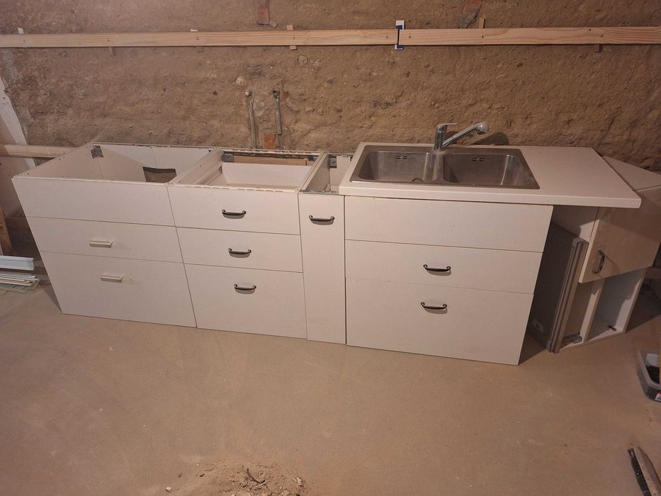 Kuchnia Ikea 300cm Metod Blum Zlew z osprzętem Okap