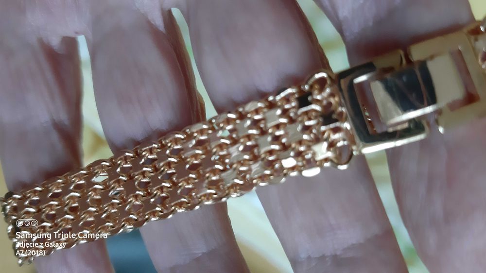 Bransoletka pozłacana damska