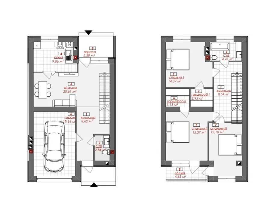 Таунхаус 130 м2 з гаражем | 2.2 сотки | Міські комунікації та газ | Розтермінування