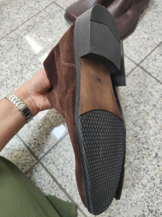 3 pares de calçado em pele tam. 44 para homem