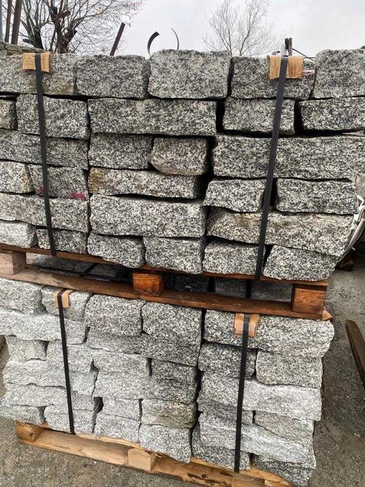 Opornik granitowy , krawężnik, obrzeże, szary