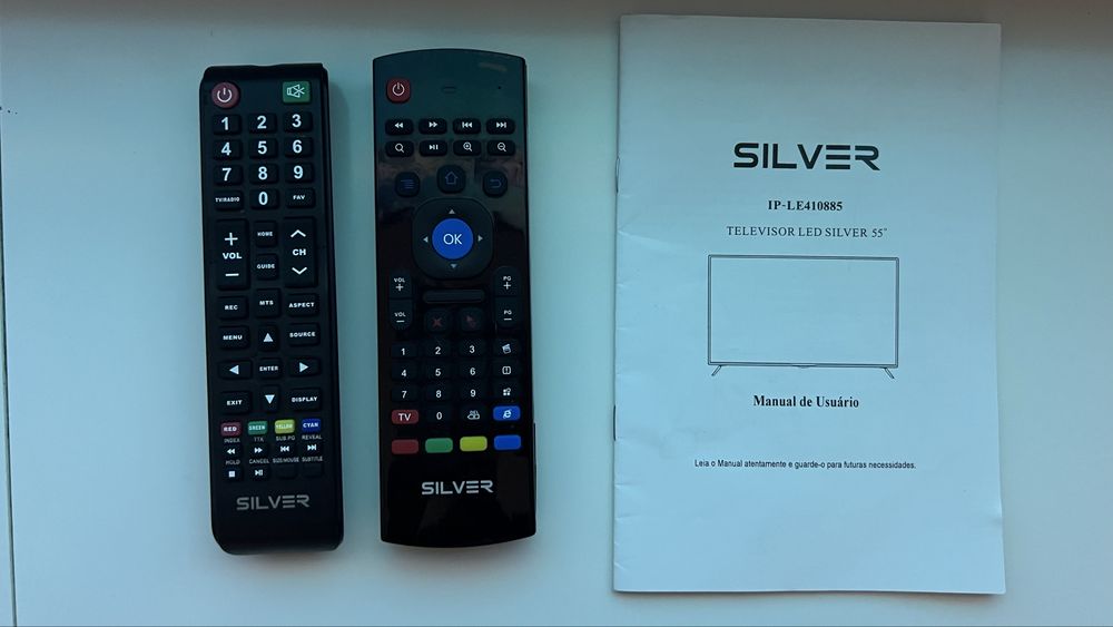 TV LED SILVER 55” – Excelente Estado | 3 HDMI | 2 Comandos