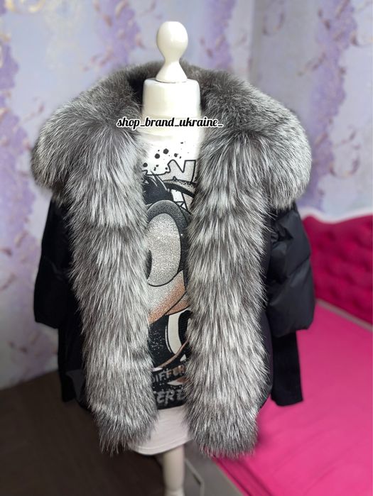 Пуховики з натуральним хутром