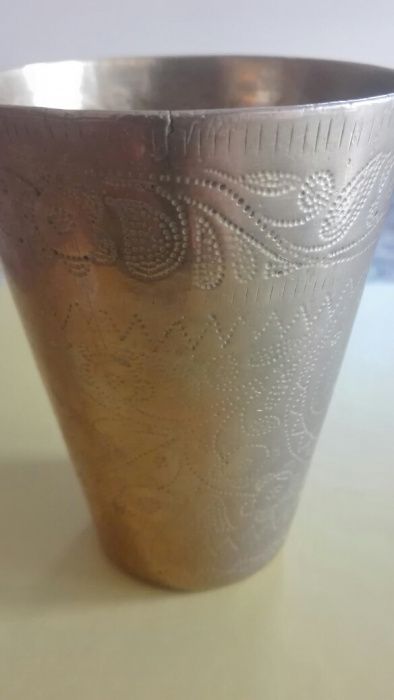 Arte sacra copo trabalhado