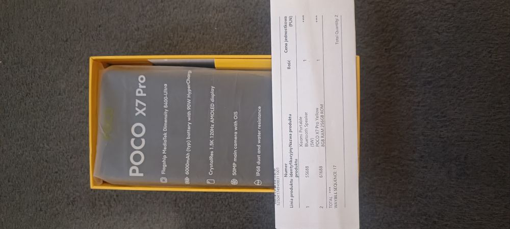 POCO x7 Pro 8/256GB żółto-czarny