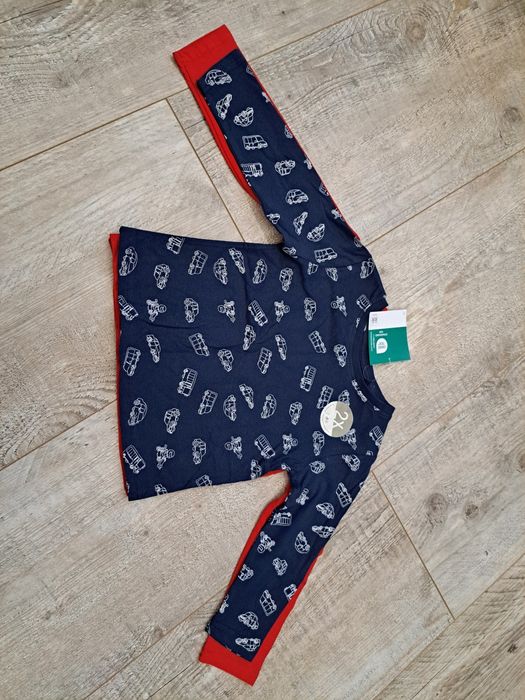 T-shirt chłopięcy dł rękaw - 2 pak - rozm 92