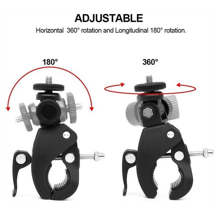 Крепление 3-в-1 на руль Вело и Мото для Камер любых GoPro и Экшн 360°