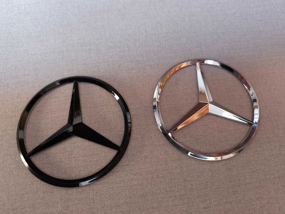 Emblema símbolo traseiro mala bagageira Mercedes Benz