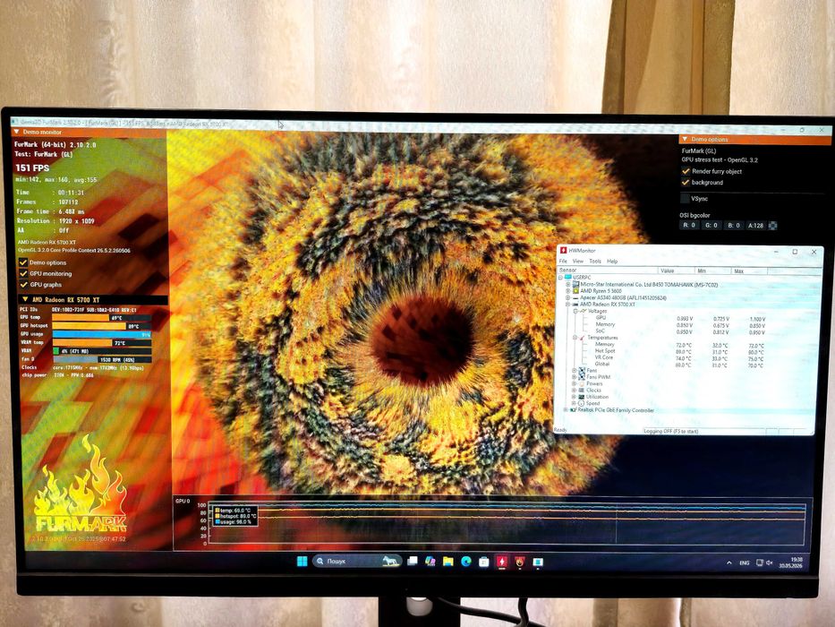 RX 5700 XT 8GB / Ryzen 5 5600 / 16GB RAM / SSD 480 GB / Ігровий ПК + монітор DELL 24"