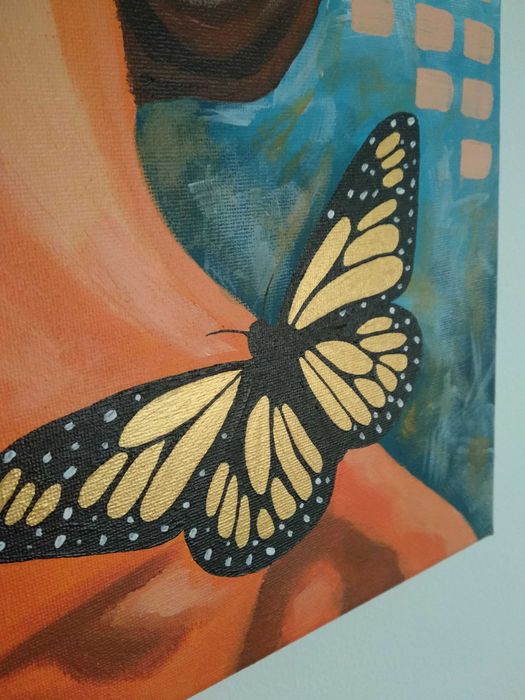 Quadro original pintado a tinta acrílica