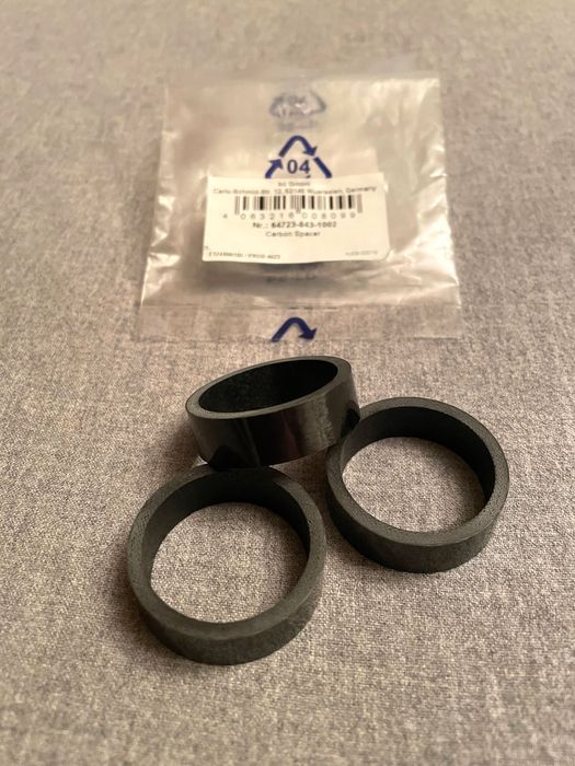 Anilhas de direção 3MIN19SEC em carbono - Novas, por estrear!