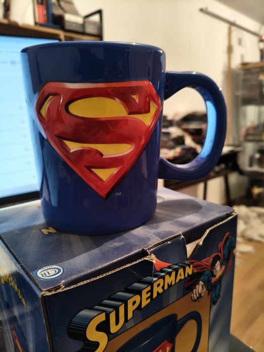 Caneca Superman com + de 15 anos, original Warner Brothers 18 oz