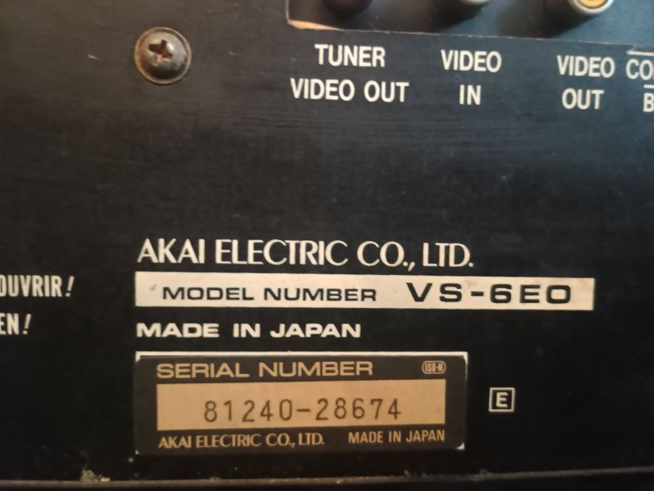 Video AKAI vs-6eo PRL wideorejestrator magnetowid VHSstan nieznany
