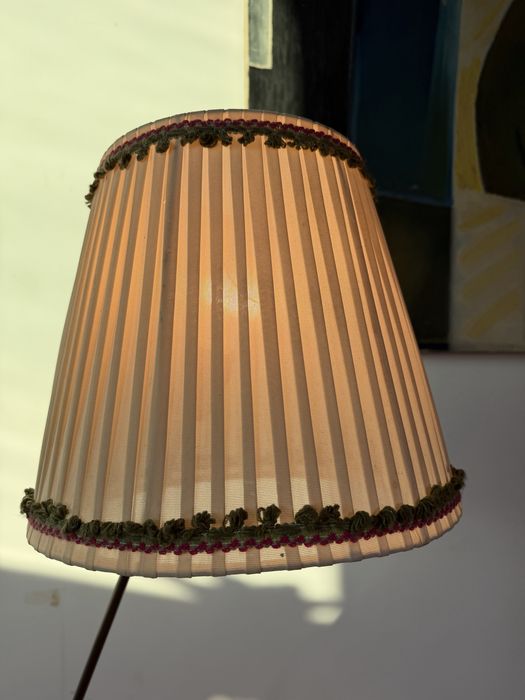 Lampa PRL stojąca podłogowa  „żuraw” proj. M. Gałecki lata 60. Vintage