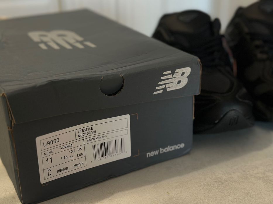 New Balance 9060 czarne 44 / 45 - NOWE Sneakersy U9060NRI