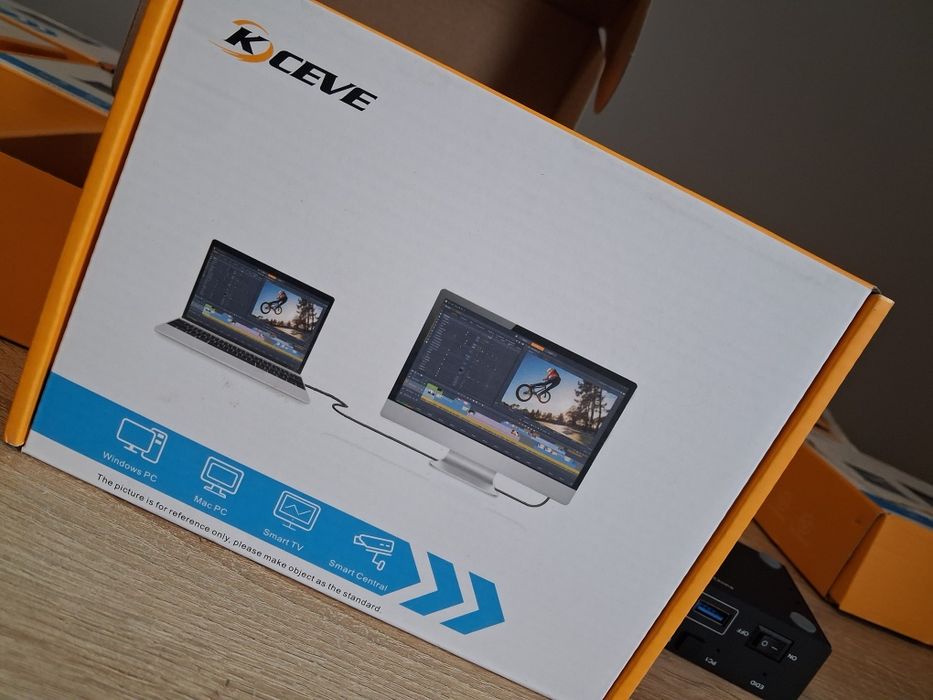 Przełącznik KVM USB 3.0 HDMI 4 porty 8K przy 60 Hz, Kceve 4 PC