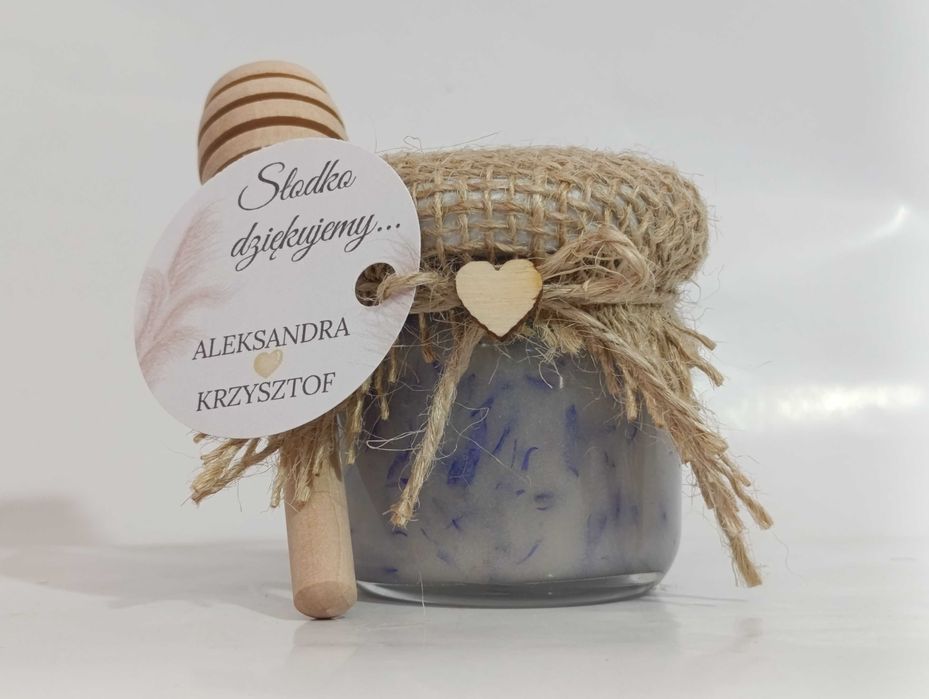 miodki 2 smaki upominki podziękowania LOGO 40 ml personalizowane