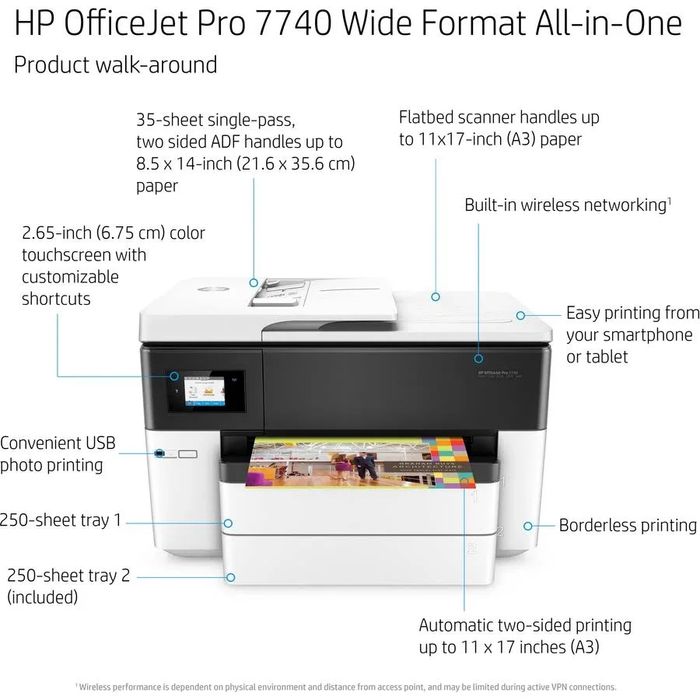 Impressora hp officejet pro 7740