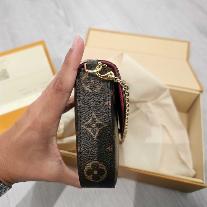 Mala Louis Vuitton Pochette Félicie Monogram Flap Pouch