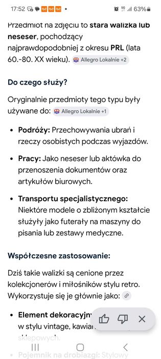 Walizka neseser okres PRL