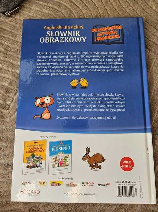 Angielski dla dzieci - słownik obrazkowy + MP3