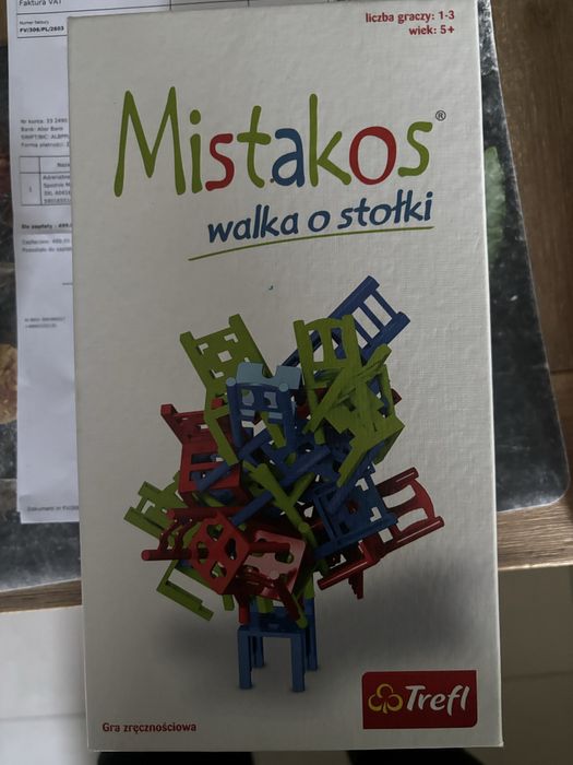 Mistakos walka o stołki ,gra wiek 5+ ,1-3 graczy