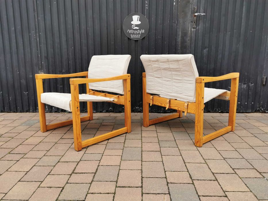 Stolik+ 2x fotel "Diana" proj. Karin Mobring dla IKEA, Szwecja '70