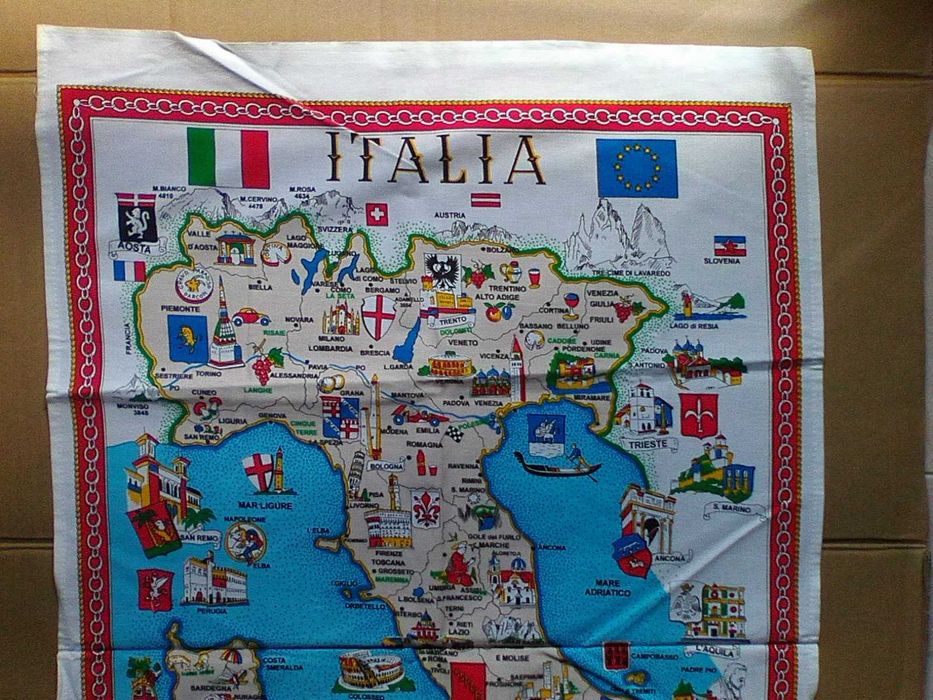 Lenço pano antigo Itália