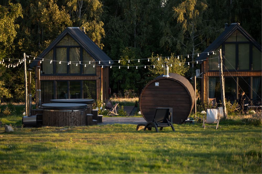 Domki w górach Izerskich sauna, jacuzzi, balia I beczka do schładzania