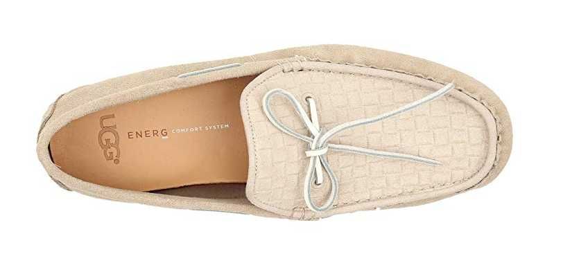 Мокасины кожаные замшевые UGG Everton Riviera Emboss 44 р-р , 2 цвета