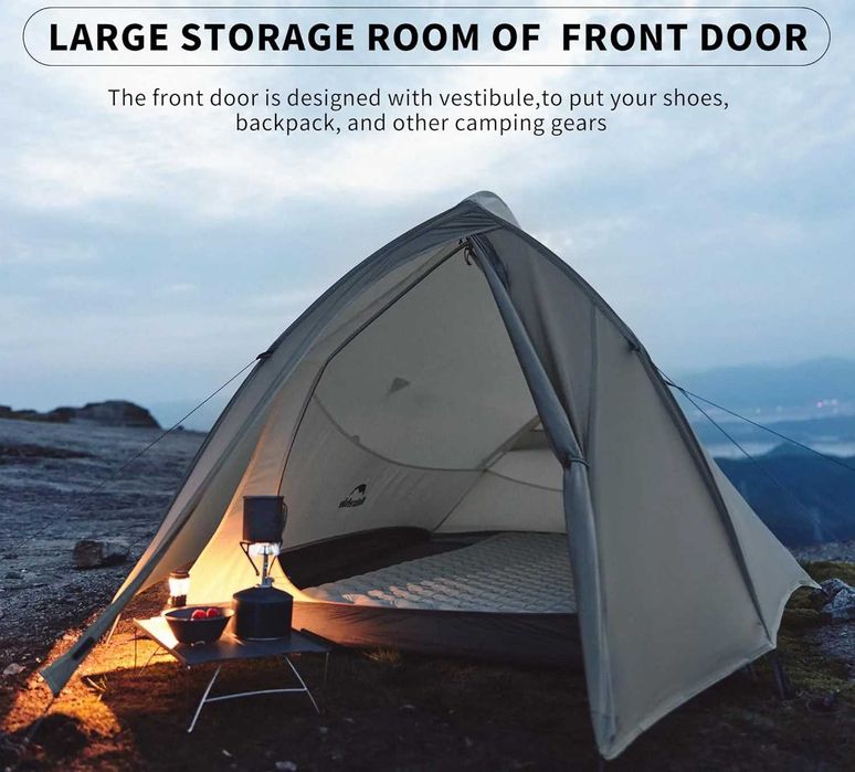 Намет палатка Naturehike Cloud Up 1 2 PRO нейлон 20D