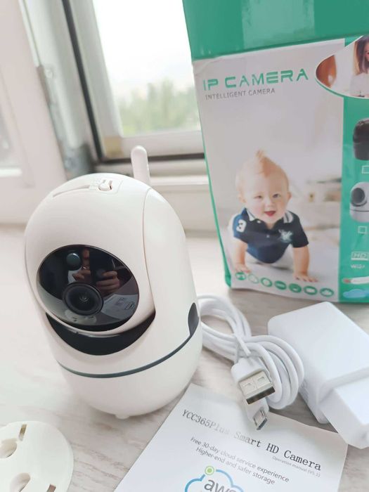 1080P, HD Smart камера Wi-Fi, комнатная, видеоняня, icam365, НОВАЯ