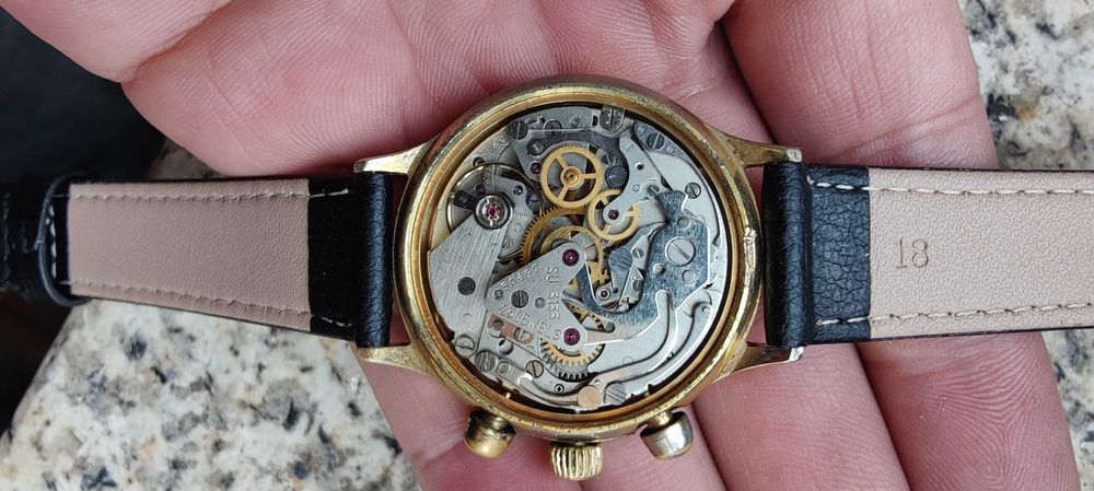 Cronógrafo soviético Sekonda mecanismo SU 3133 (Valjoux)