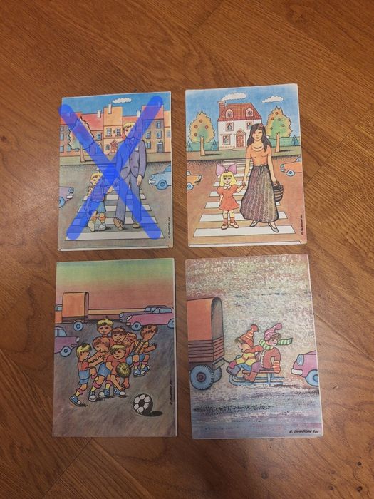 Kartki x4 Milicja Obywatelska